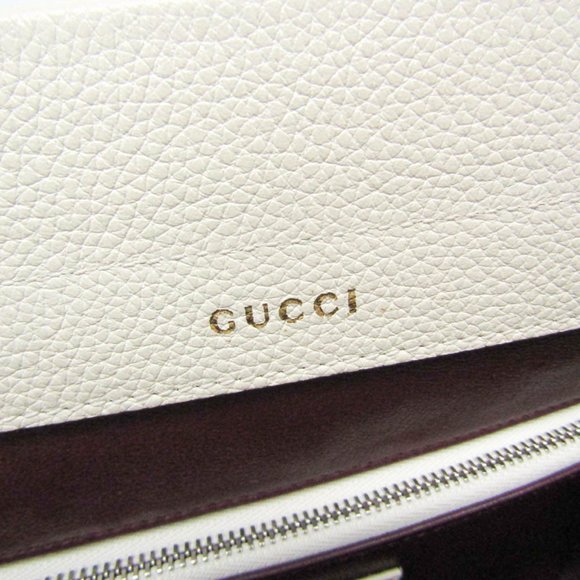 GUCCI White Leather Shoulder Bag - Picture 12 of 15
